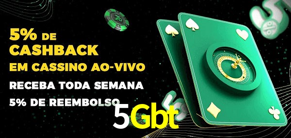 Promoções do cassino ao Vivo 5Gbt